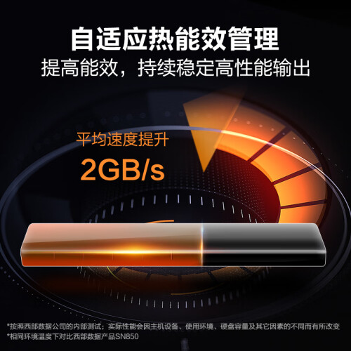 西部数据（WD）4TB大容量 笔记本SSD固态硬盘 M.2 